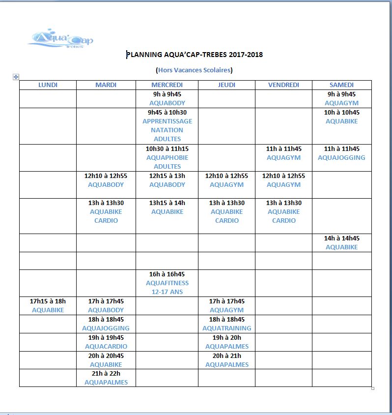 PLANNING 2017 2018- avec vendredi 11h theme